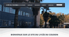 Desktop Screenshot of lycee-coudon.org