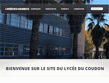Tablet Screenshot of lycee-coudon.org